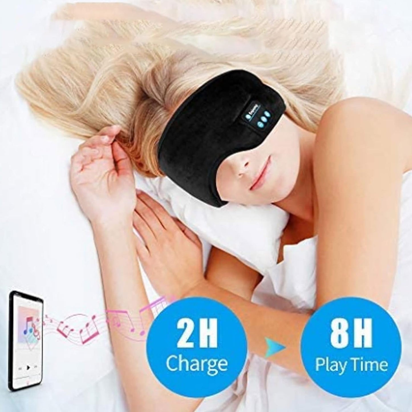 Antifaz Bluetooth con Altavoces Integrados GENIA